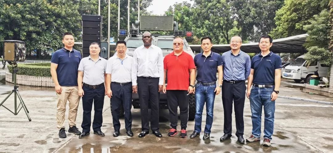 The minister of industrial trade sector from Ugandan visited our factory in Dongguan
